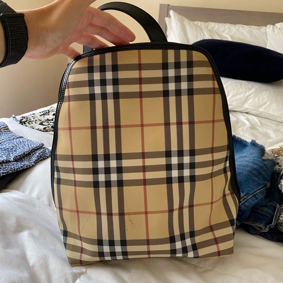used burberry backpack